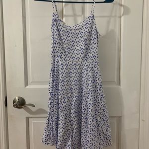 Old Navy Blue and White Spring Dress